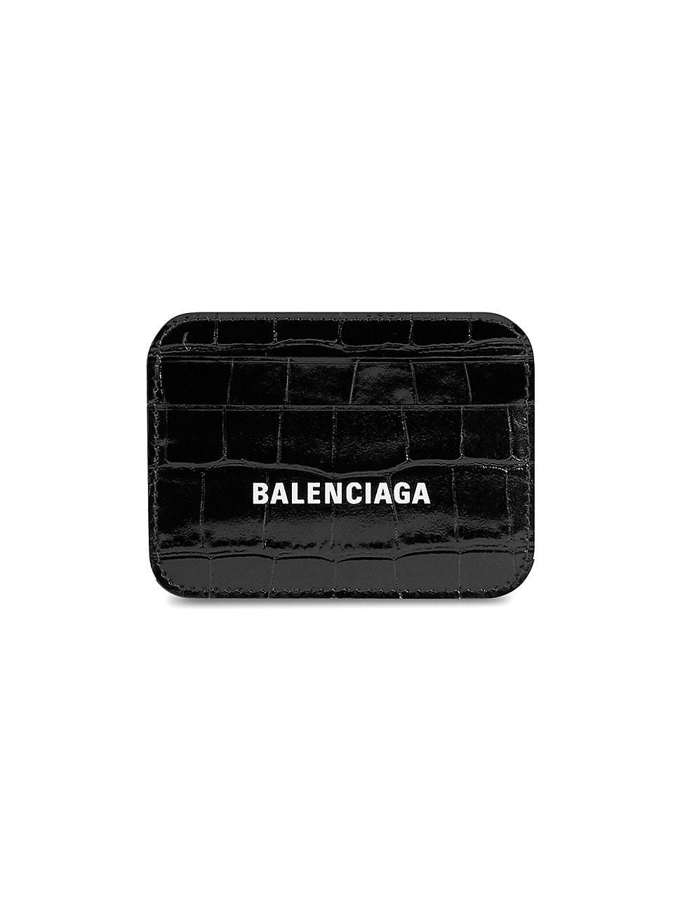 Balenciaga Logo Leather Cash & Card Holder Product Image