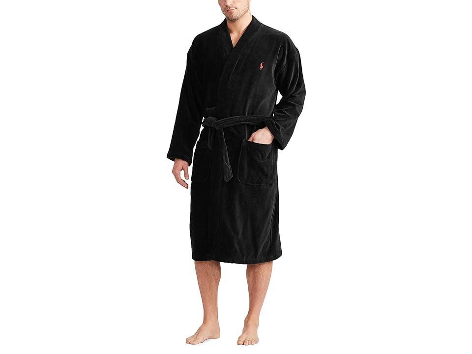 Polo Ralph Lauren Mens Sleepwear Soft Cotton Kimono Velour Robe Product Image