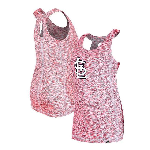 Womens New Era St. Louis Cardinals Space Dye Keyhole Back Tank Top Product Image