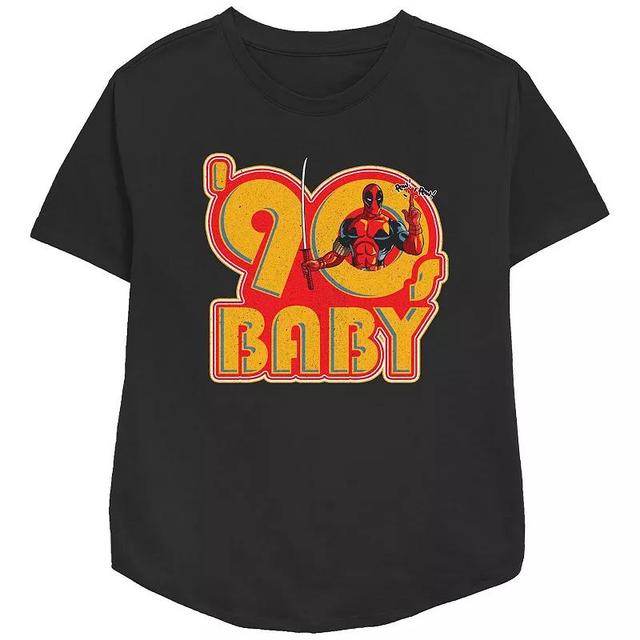 Womens Marvel Deadpool 90s Baby Graphic Tee Product Image