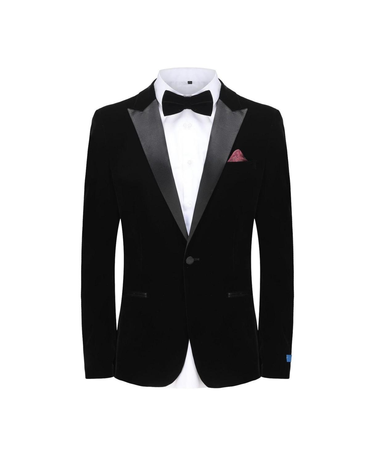 Gino Vitale Mens 2-Piece Velvet Birdseye Lapel Slim-Fit Tuxedo Product Image