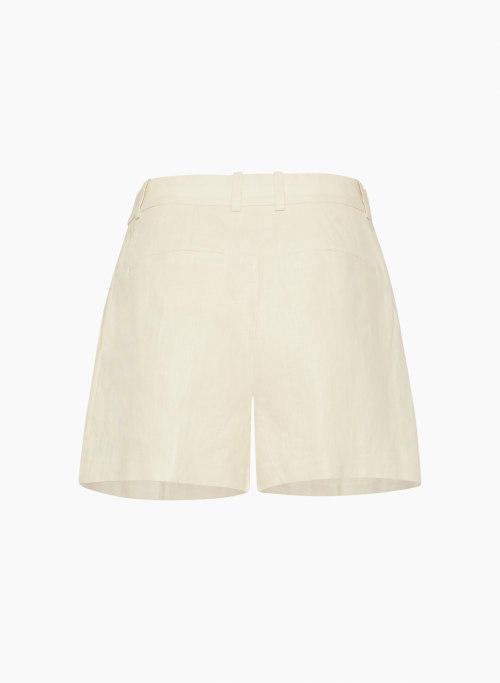 pleated linen mini short Product Image