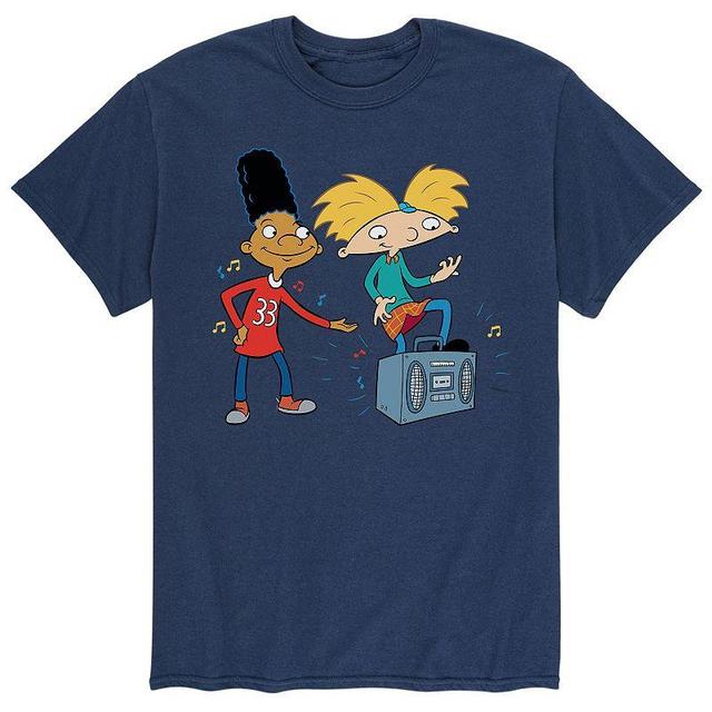 Big & Tall Hey Arnold! Air Guitar Graphic Tee, Mens Product Image