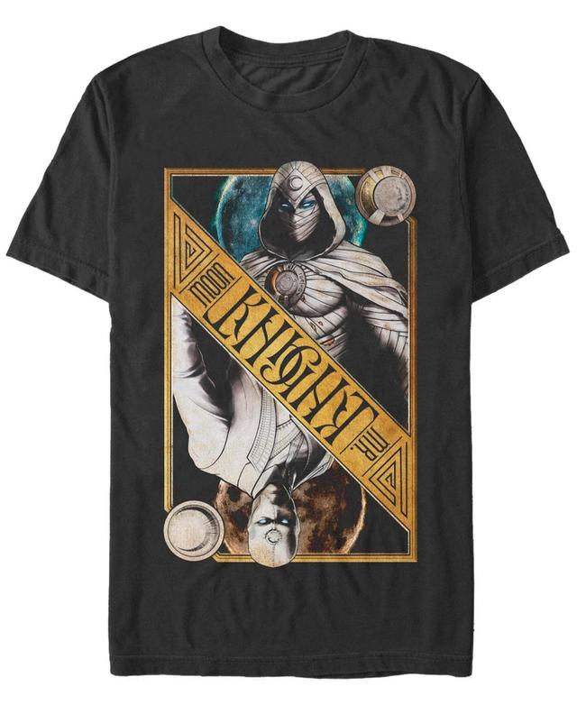 Mens Moon Knight Dual Card Short Sleeve T-shirt Product Image