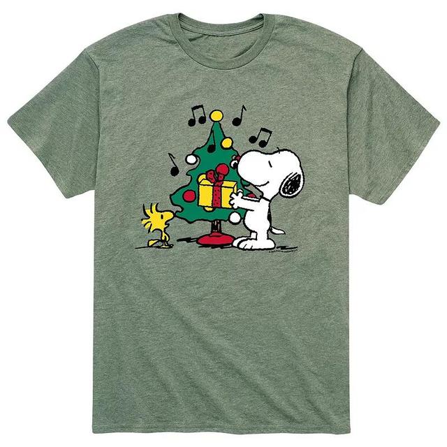 Mens Peanuts Christmas Tree Tee Product Image