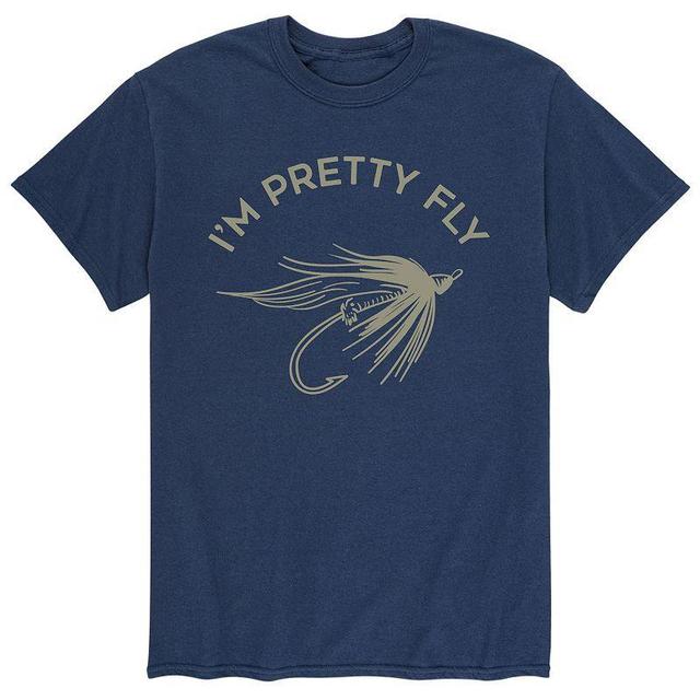 Mens Im Pretty Fly Tee Blue Product Image