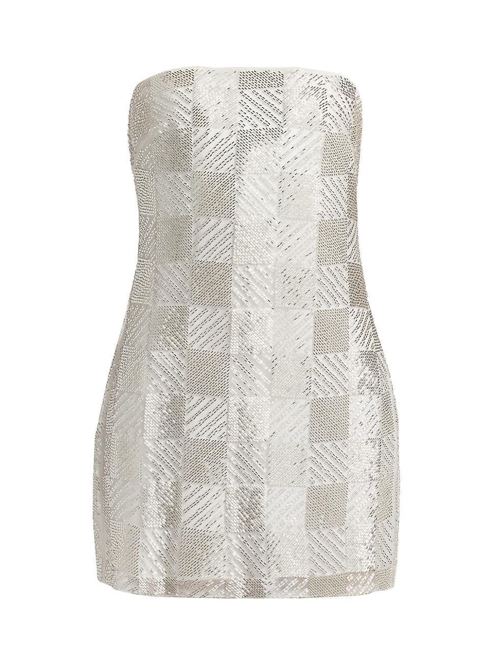 Womens Delia Checkerboard Minidress Product Image