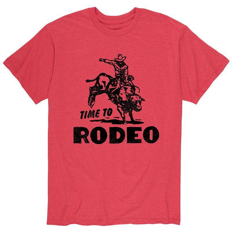 Mens Time To Rodeo Tee Brt Red Product Image