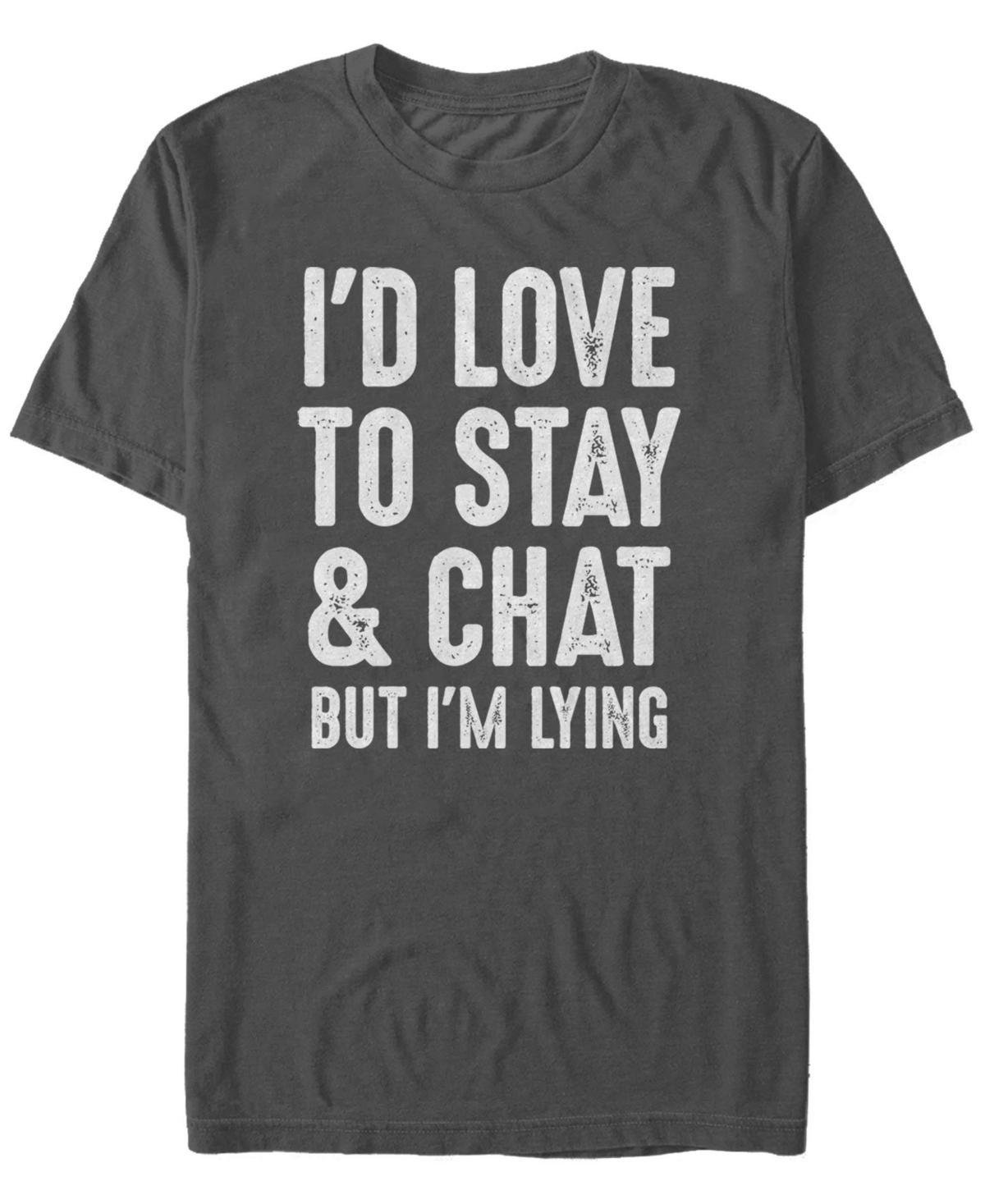 Mens But Im Lying Graphic Tee Grey Product Image