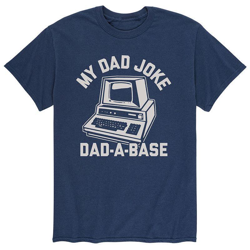 Mens Joke Dadabase Tee Blue Product Image