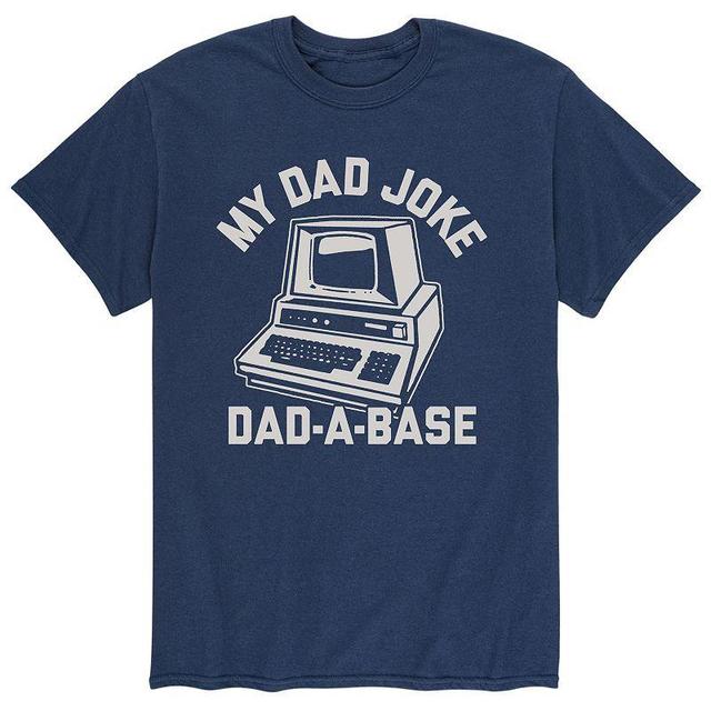 Mens Joke Dadabase Tee Blue Product Image