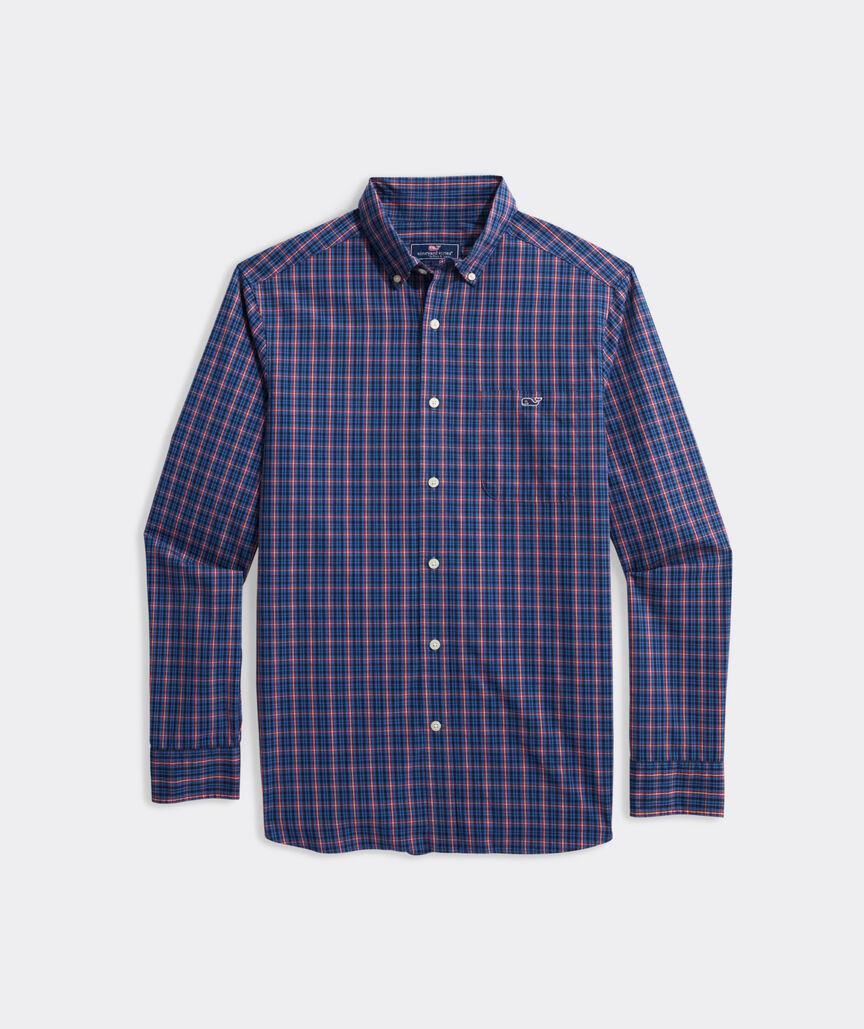 Stretch Poplin Check Shirt Product Image