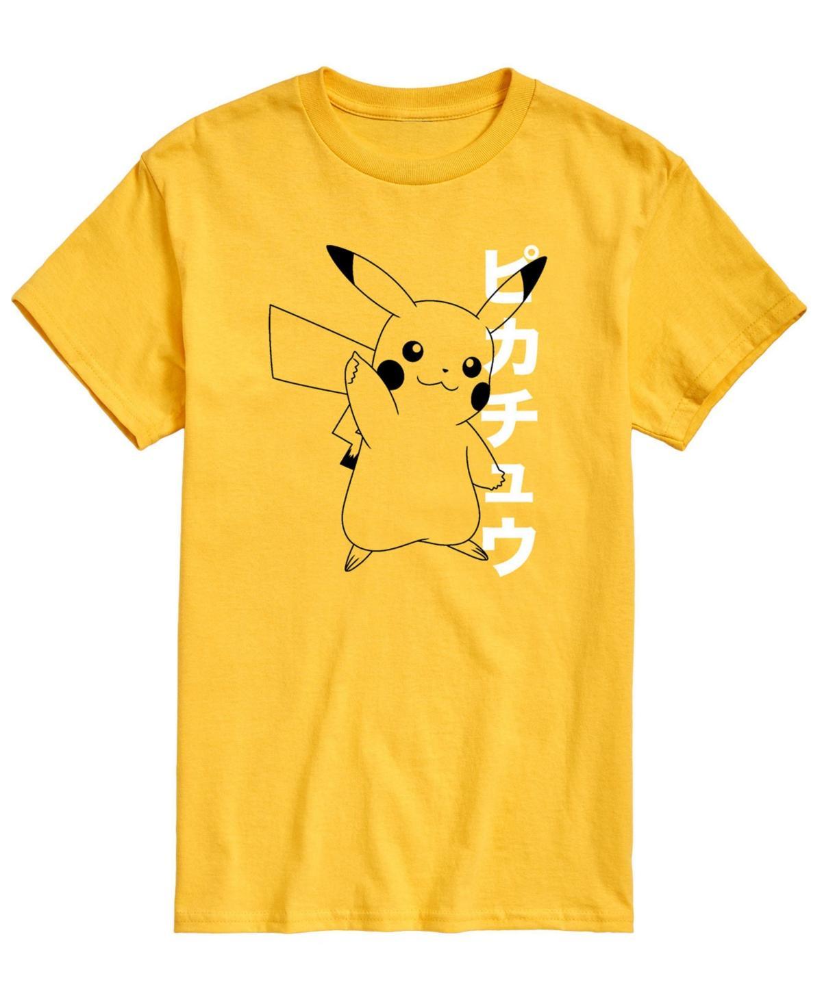 Airwaves Mens Pokemon Pika Kanji Graphic T-shirt Product Image