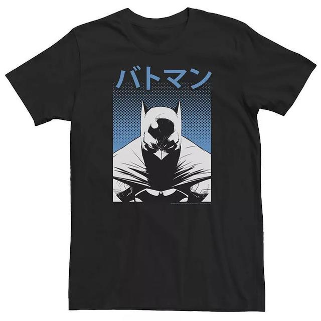 Big & Tall DC Comics Batman Dotted Background Kanji Portrait Tee, Mens Product Image