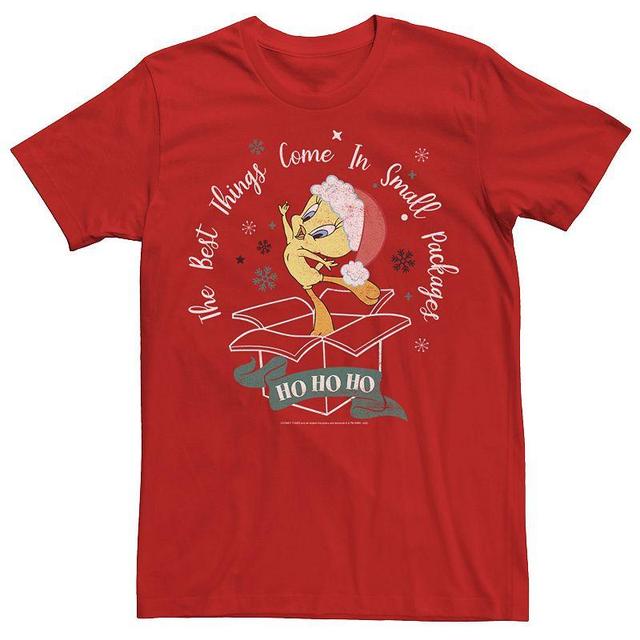 Mens Looney Tunes Christmas Tweety Best Things In Small Packages Tee Product Image