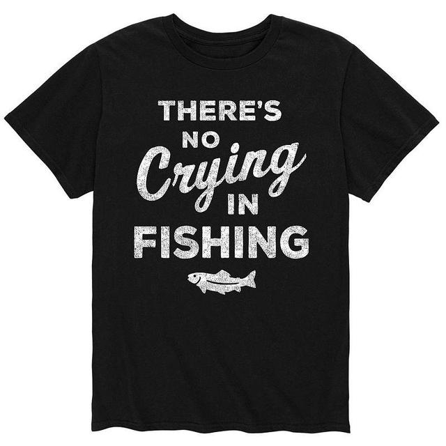 Mens Theres No Crying Fishing Tee Product Image