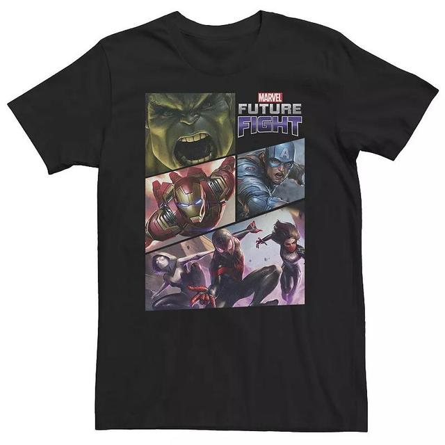 Big & Tall Marvel Future Fight Action Panels Tee, Mens Product Image