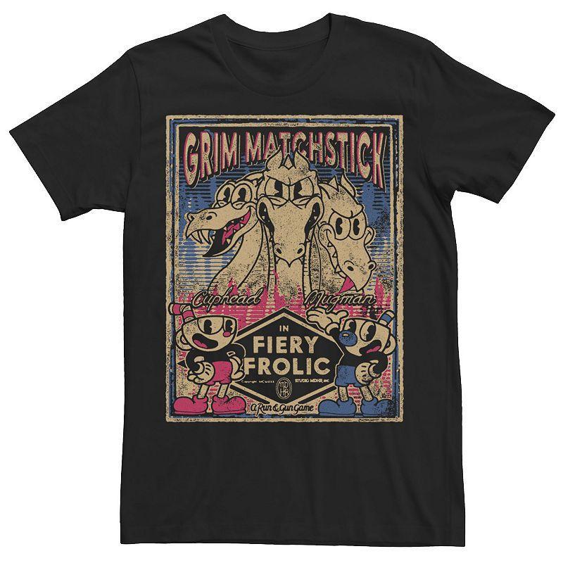 Mens Cuphead Grim Matchstick Fiery Frolic Tee Product Image