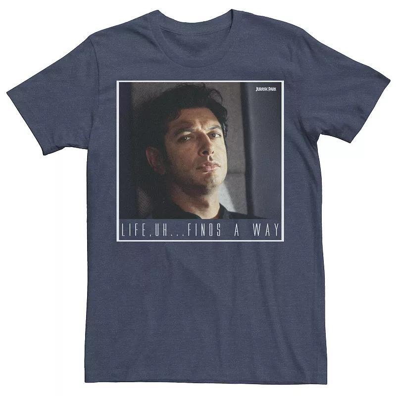 Mens Jurassic Park Ian Malcolm Life Finds A Way Graphic Tee Med Green Product Image