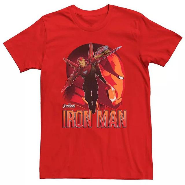 Mens Marvel Avengers Infinity War Iron Man Action Shot Tee Product Image