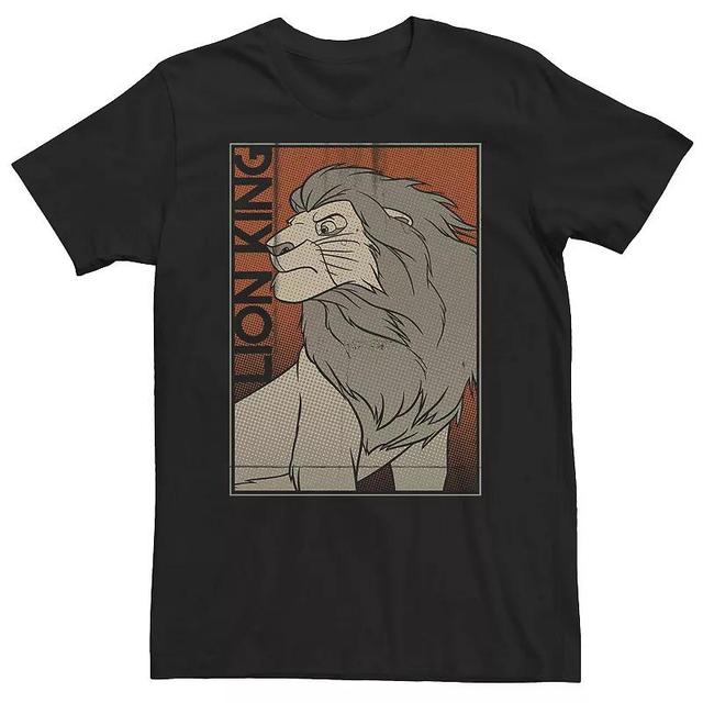 Big & Tall Disney The Lion King Simba Comic Style Portrait Tee, Mens Product Image