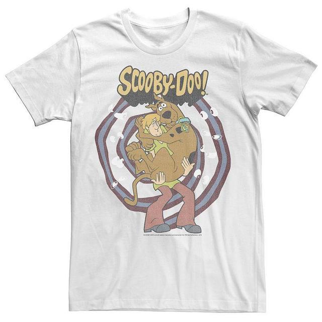 Mens Scooby-Doo Shaggy And Scooby Spiral Eyes Portrait Tee Red Product Image