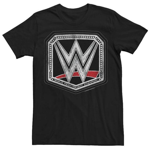 Mens WWE World Heavyweigth Champion Silver Logo Tee Product Image