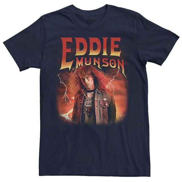 Mens Netflix Stranger Things Eddie Munson Tee Blue Product Image