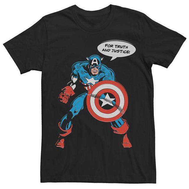 Mens Marvel Captain America Vintage Shield Graphic Tee Product Image