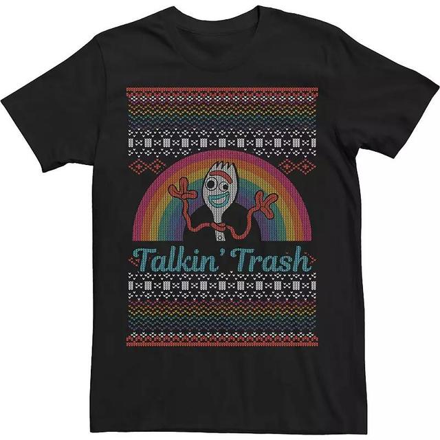 Disney / Pixars Toy Story Forky Mens Christmas Talkin Trash Ugly Tee Product Image