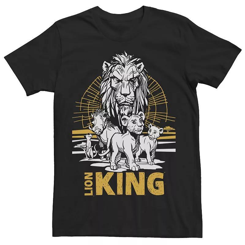 Disneys The Lion King Mens Live Action Group Shot Sketch Poster Tee Product Image