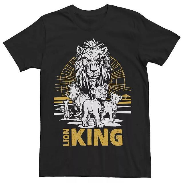 Disneys The Lion King Mens Live Action Group Shot Sketch Poster Tee Product Image