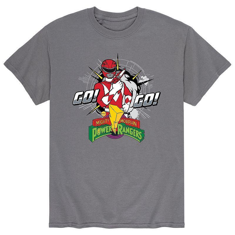 Mens Power Rangers Go Go Tee Grey Product Image