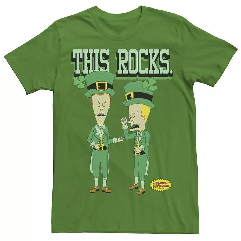 Mens Beavis And Butthead This Rocks St Patricks Day Tee Product Image