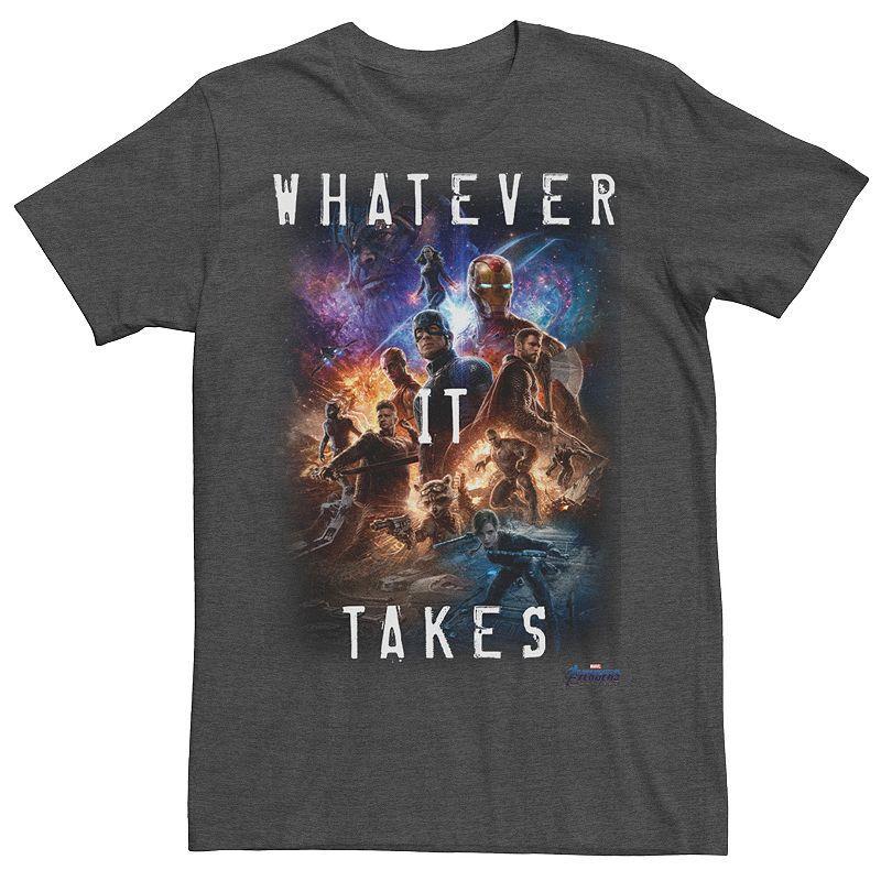 Mens Avengers Endgame Poster Tee Grey Heather Product Image