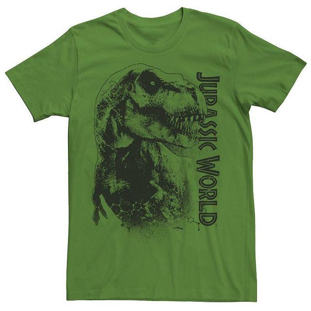 Mens Jurassic World T-Rex Close-Up Portrait Graphic Tee Product Image