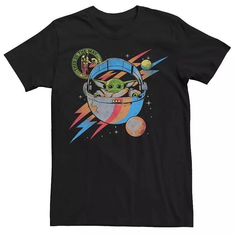 Mens Star Wars Cartoon Boba Fett Space Graphic Tee Product Image