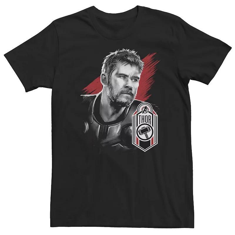 Big & Tall Marvel Avengers Endgame Thor Tag Poster Tee, Mens Product Image