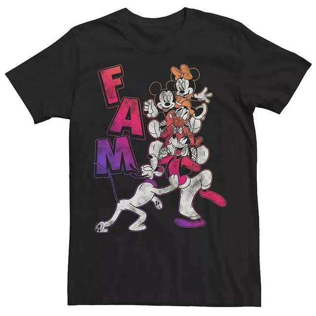 Disneys Mickey Mouse Fam Gradient Portrait Mens Tee, Boys Product Image