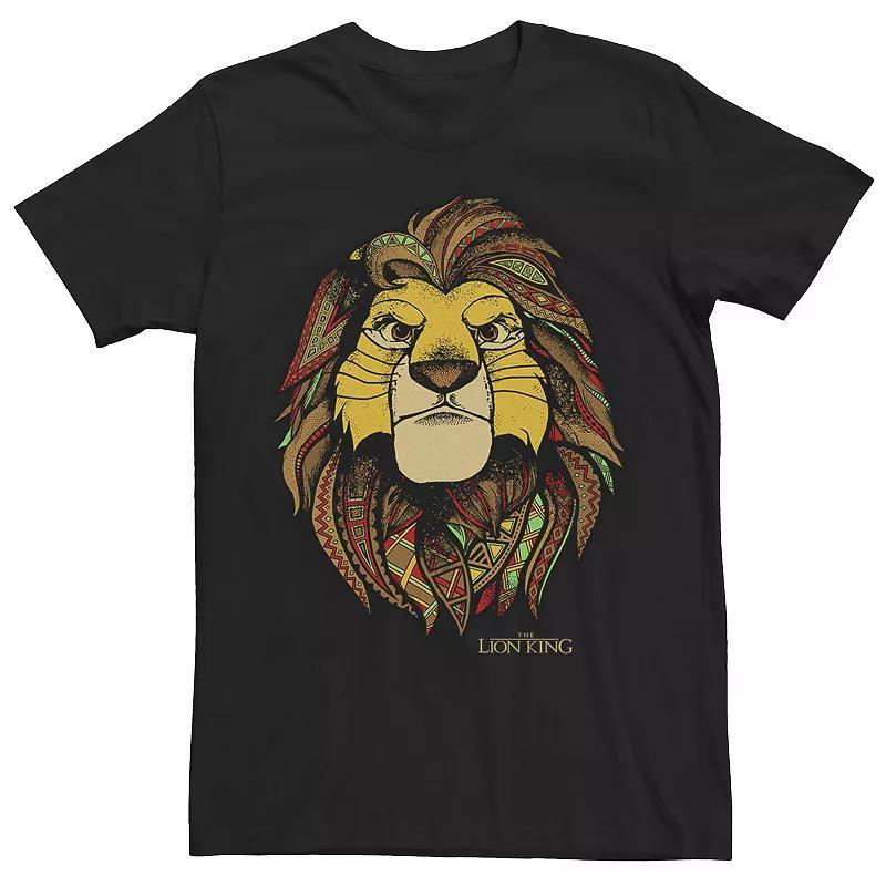 Mens Disney The Lion King Geometric Colorful Simba Tee Product Image