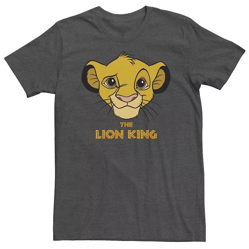 Big & Tall Disney Lion King Young Simba Face Tee, Mens Product Image