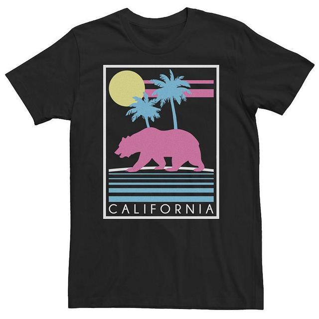 Mens California Bear Abstract Poster Graphic Tee Product Image