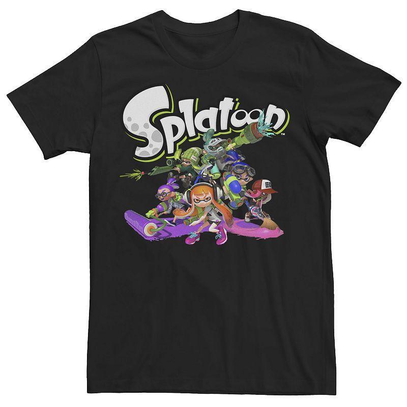 Mens Nintendo Splatoon Logo Teams Group Shot Tee Product Image