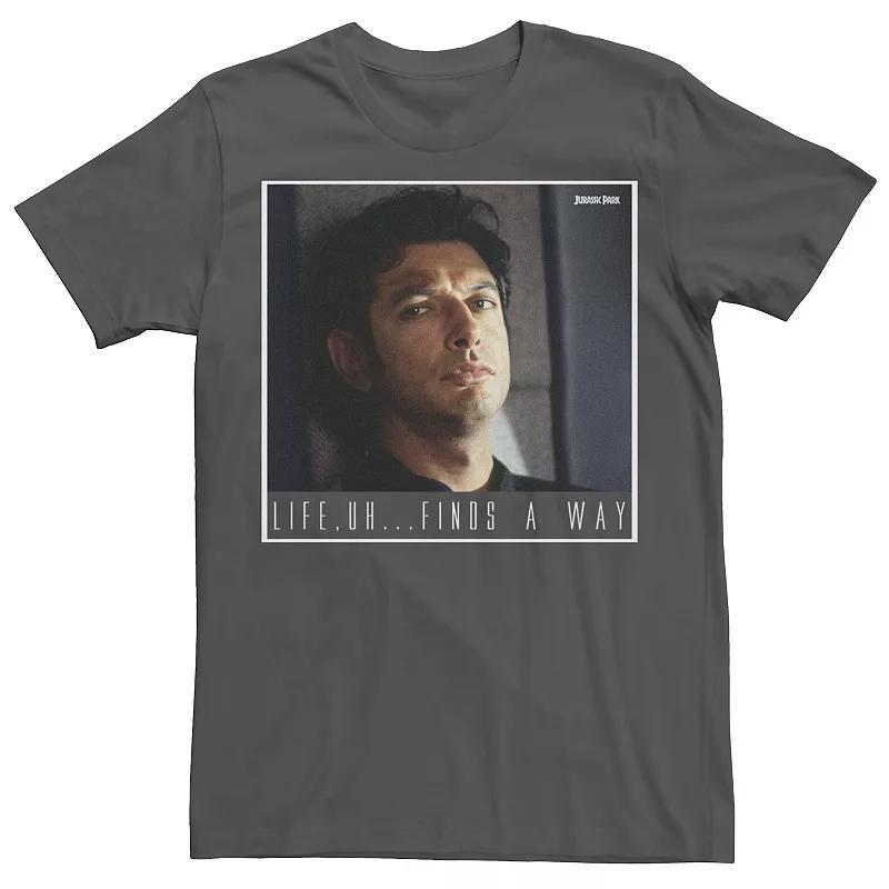 Mens Jurassic Park Ian Malcolm Life Finds A Way Graphic Tee Med Green Product Image