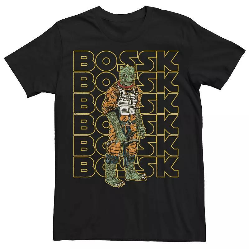 Mens Star wars Bossk Word Stack Portrait Tee Product Image