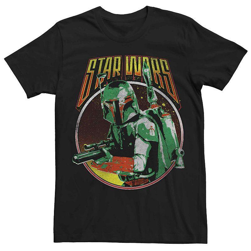 Mens Star Wars Boba Fett Retro Poster Tee Product Image