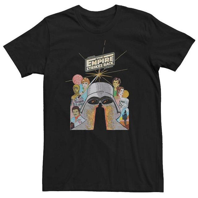 Mens Star Wars Empire Strikes Back Illustrated Poster Tee Product Image