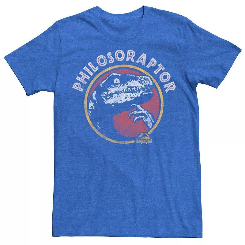 Mens Jurassic Park Philosoraptor Pose Humor Tee Royal Grey Product Image