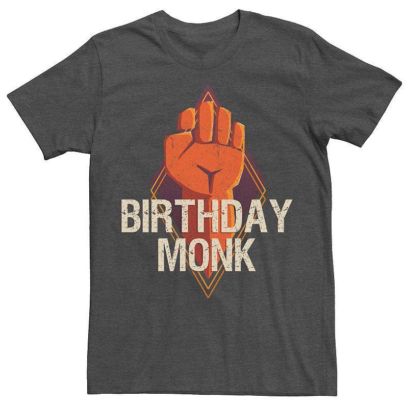 Mens Wizards Of The Coast Dungeons & Dragons Birthday Monk Logo Tee Grey Heather Product Image