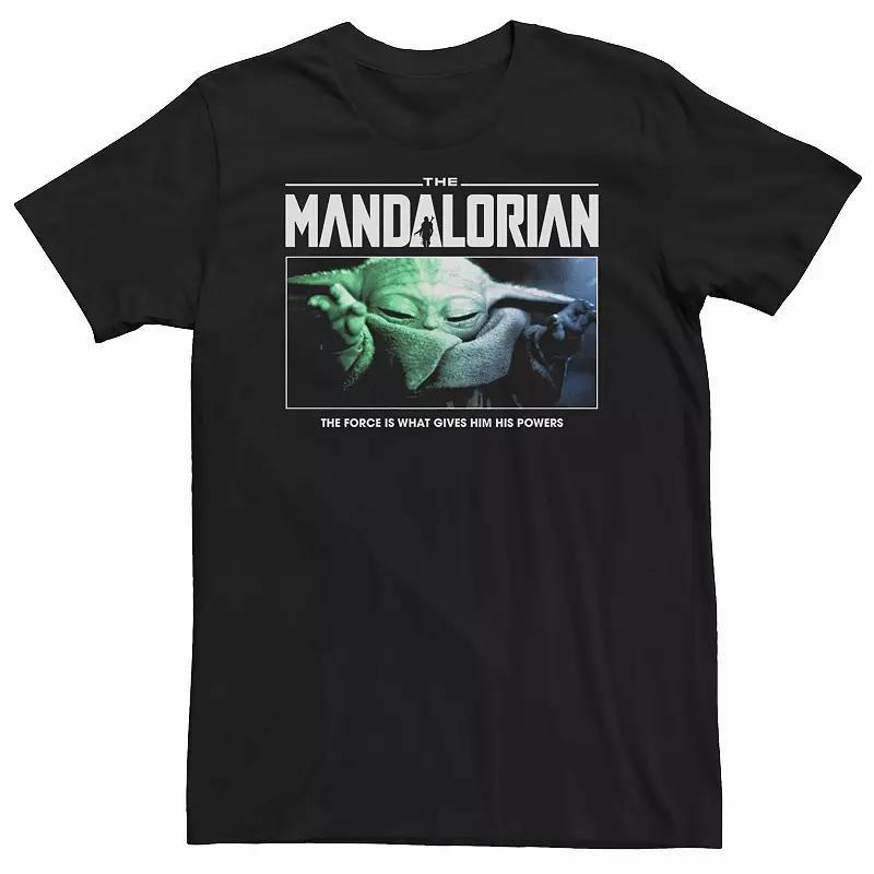 Big & Tall Star Wars The Mandalorian The Force In Grogu Tee, Mens Product Image